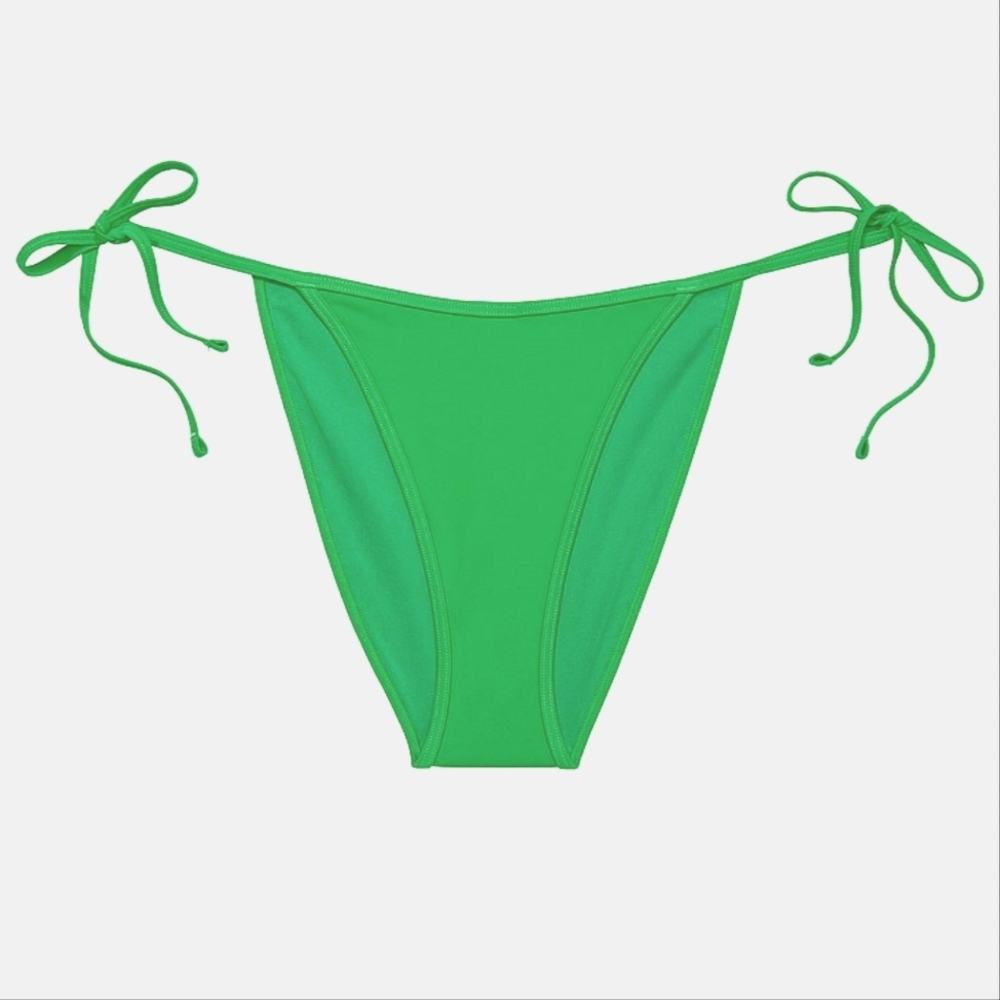 Island Jade Green Tie Side Archive Swim Bikini Bottom